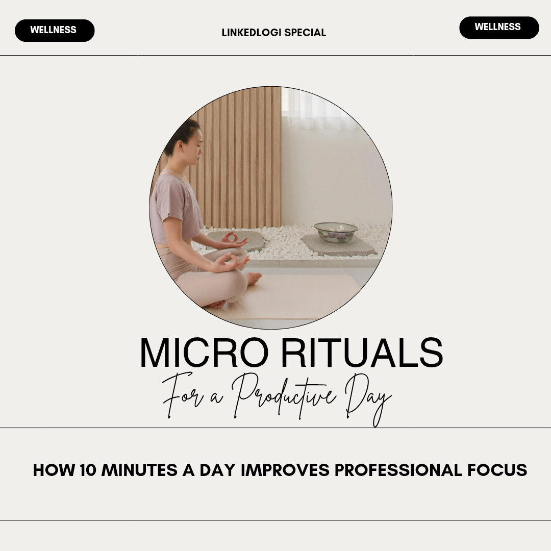 The Quiet Power of Micro-Rituals: How 10 Minutes a Day Improves Professional Focus